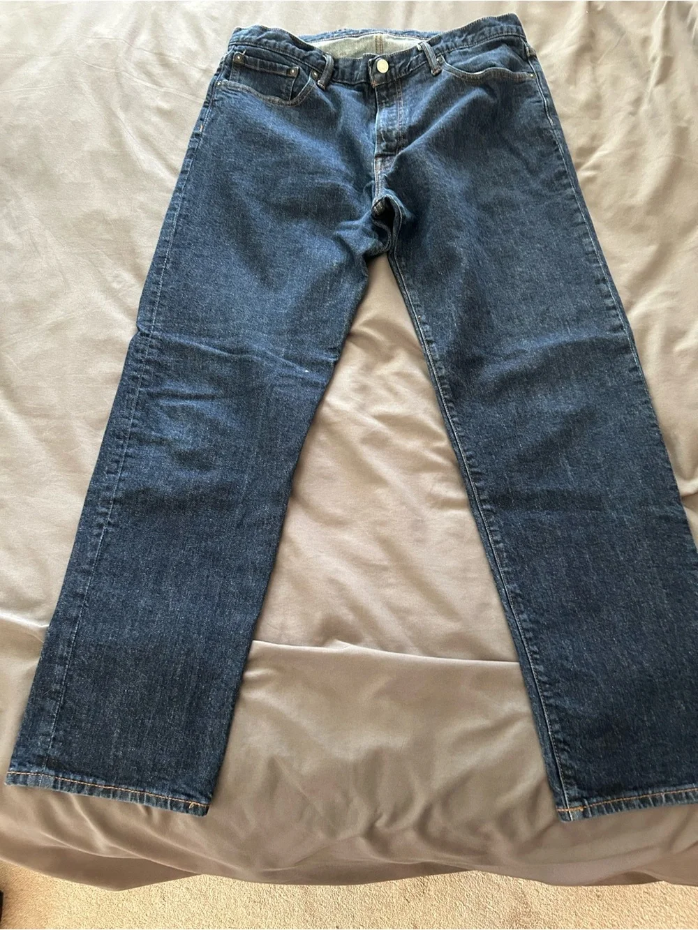 GAP Men's Navy Straight-Leg Jeans